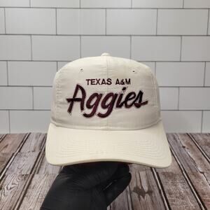 Sports Specialties Texas A&M Vintage Twill Script Adjustable Snapback